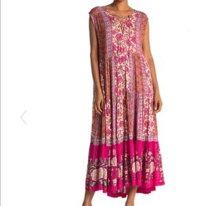 Hanalei Bay Lace-Up Maxi Dress.